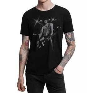 John Varvatos Star USA Men's Dee Dee Ramone Performance Graphic T-Shirt Black